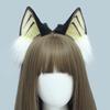 Lolita Maid Hairhoop Cat Ear Hairband Bendable Ear Headband Goth Costume Hairhoop Female Theme Party Subculture Headwear