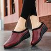 Winter Women Half Loafers Wedges Casual Shoes Slip-on Ligheweight Ladies Flat Shoes Comfortable Moccasins Women Chaussures Femme