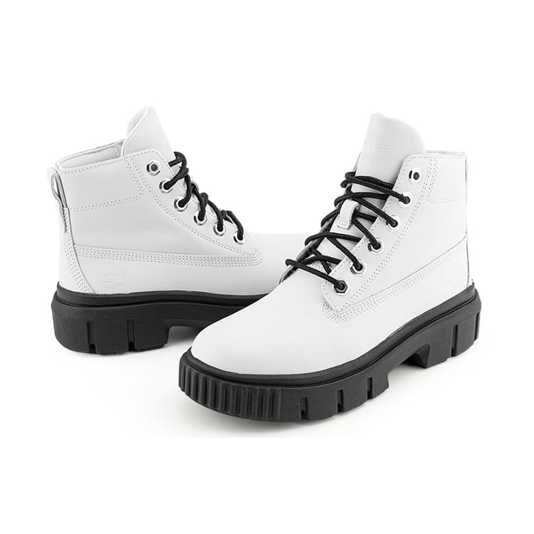 Timberland Кожаные ботинки Greyfield 'White Full Grain' Женские A41ZW-100