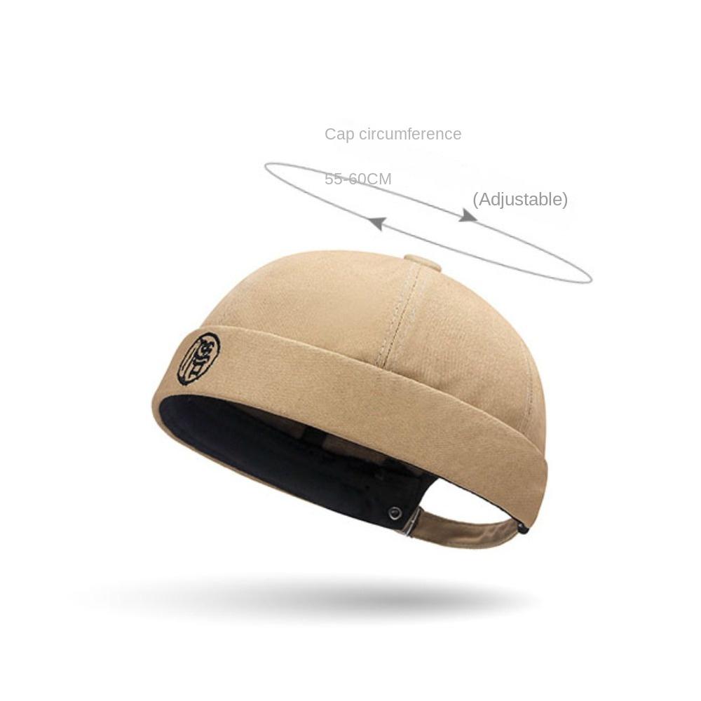 Cotton Round Hat Adjustable Docker Cap 2024 Hip Hop Hat Unisex