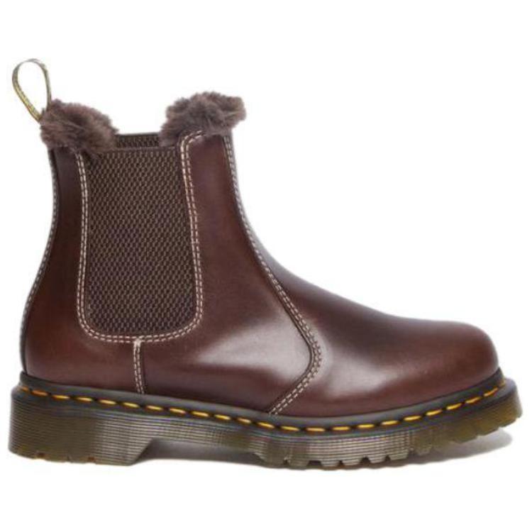 Dr. Martens 2976 Челси 'Темно-коричневые' с подкладкой из искусственного меха Leonore Унисекс 30954201