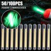 50/100PCS 2.2-4.5mm Night Fishing Float Rod Lights S L Light  Dark Glow Stick Useful Fishing Fluorescent Lightstick Accessories