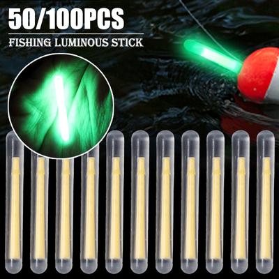 50/100 шт. 2,2-4,5 мм поплавковая удочка для ночной рыбалки SL Light Dark Glow Stick полезные аксессуары для рыбалки с флуоресцентной подсветкой