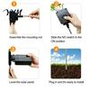 Durable ABS Stainless Steel Lights Solar Christmas Tree Garden Stake Lights, Outdoor IP65 Waterproof Crooked Lamp with Colorful Light for Creative