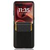 Чехол для Motorola Razr 60 Ultra 5G с держателем для карт, кожа с текстурой личи + ПК, чехол для телефона