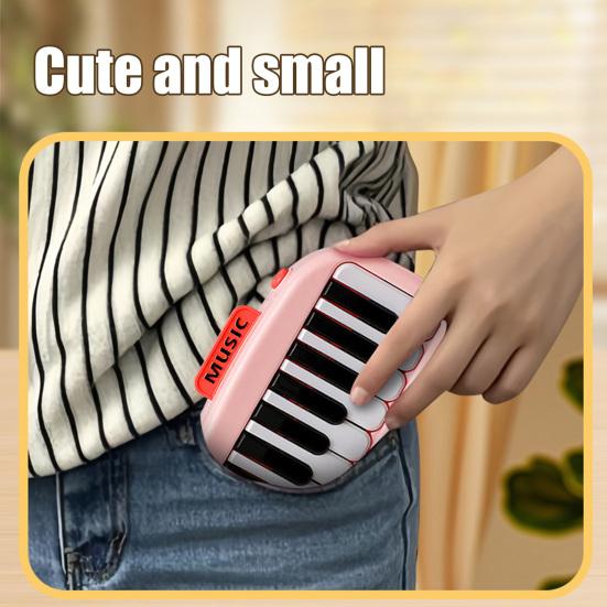 15-клавишное карманное пианино Мини-электронное пианино с подсветкой клавиш для детей
