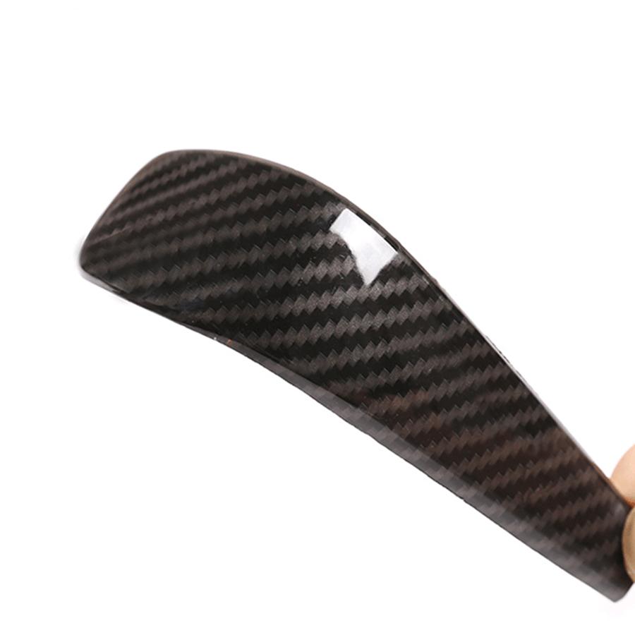 Carbon Fiber Look Gear Shift Knob Head Cover Fit For BMW 3 Series E90 E91 E92 E9