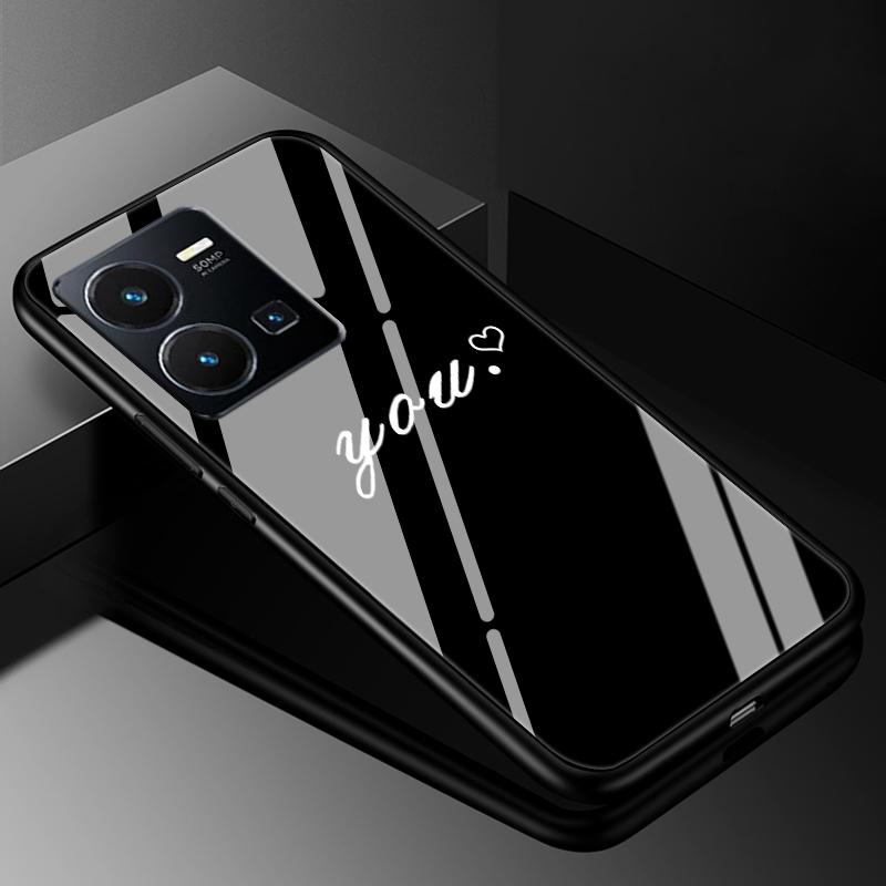 Чехол-крышка для VIVO Y35 2022, Чехлы из закаленного стекла для Vivo V21 5G 4G V21E Y11S Y12S Y20S V20 SE Y03 V2022 V2023, Жесткий задний бампер