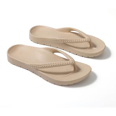 Модные шлепанцы SmilePoP для женщин с поддержкой свода стопы, удобные летние пляжные шлепанцы из коврика для йоги, шлепанцы-вьетнамки с амортизацией, слипоны