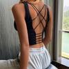 Women Sports Bra Sexy Breathing Athletic Tops Fitness Underwear Running Gym Vest Sportswear Crop Push Up Top