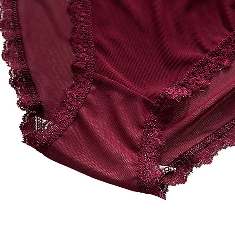 Тонкие прозрачные трусики на шнуровке с кружевными украшениями, сексуальные очаровательные однотонные женские трусы