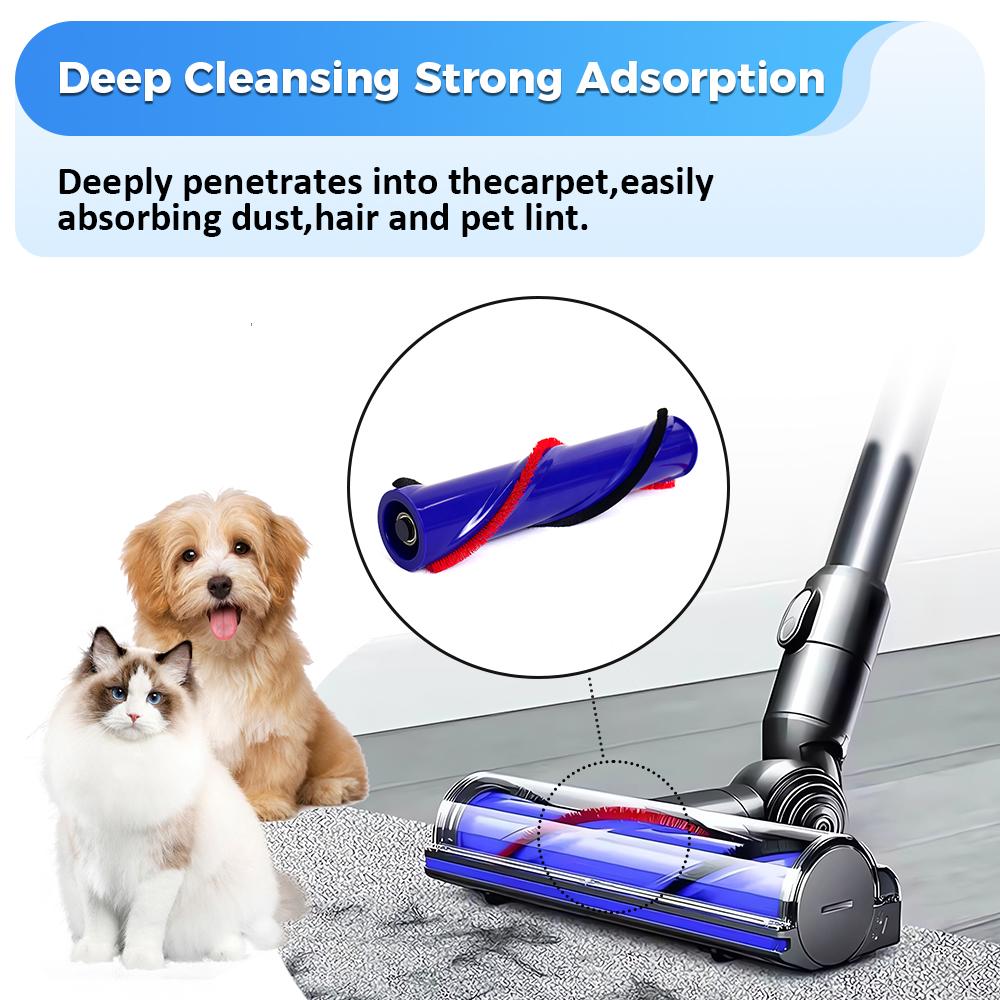 Brush Roll For Dyson V6 V8 V10 V11 Cordless Vacuum Cleaner Replacement Brushroll Electric Brush Head Roller Bar Roller Bar 966821-01 Part