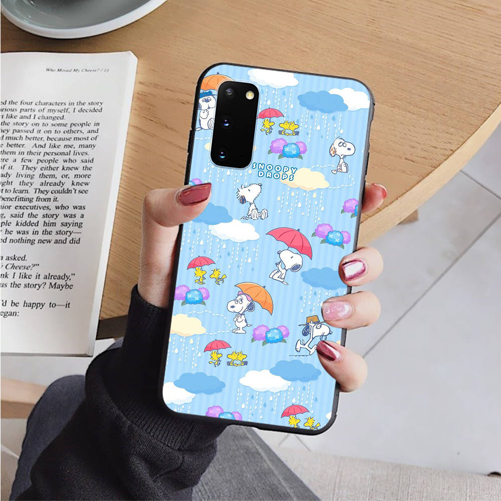 AN14 Прекрасный черный чехол Snoopy для Xiaomi Poco X6 M5 M6 F5 F6 F1 C65 C55 C50 C51 C40 Redmi Note 7 8 14C A3X 13C 12C 11 10A 9C Pro Sofe Cover