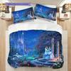 Castle Night Fantasy Threepiece Set 1 Duvet Cover 2 Pillowcase Without Core Soft And Comfortable Bedding Set Duvet Cover And Pillowcase