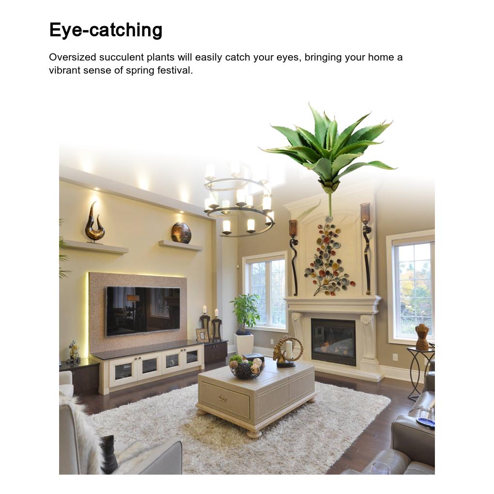 Искусственные суккуленты Пластиковые Большие Алоэ DIY Растения Домашний Сад Балкон Кашпо Ананас Листья Композиция Декор На Открытом Воздухе