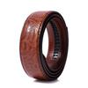 3.5Cm Belt, Men'S Automatic Buckle Belt, No Lead, Pure Cowhide Without Buckle Belt, Body Strip, Crocodile Pattern, First Layer Tide