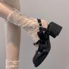 Носки Lolita Lace Calf Socks - дышащие белые носки средней длины для женщин (Весна лето)