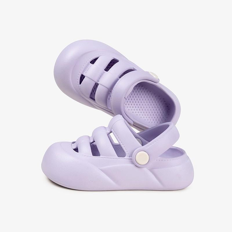 Kids Hole-Sole Sandals Boys Girls Soft Sole Indoor Outdoor Beach Slippers Toddler Footwear