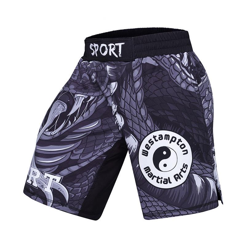Мужские спортивные шорты Боксерские шорты MMA для боев Тренировочные шорты по боевым искусствам Соревновательные шорты Муай Тай Джиу-джитсу Шорты для грэпплинга