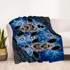 1pc Ocean Life Adventure blanket Soft and Warm for Sofa Office Camping Travel Livingroom Great Gift for Friends and Family Comfortable