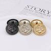 10 Pieces Of British Style Boat Anchor Metal Buttons, Versatile Fashion Coats, Windbreakers, Suits, Clothing Decoration Buttons