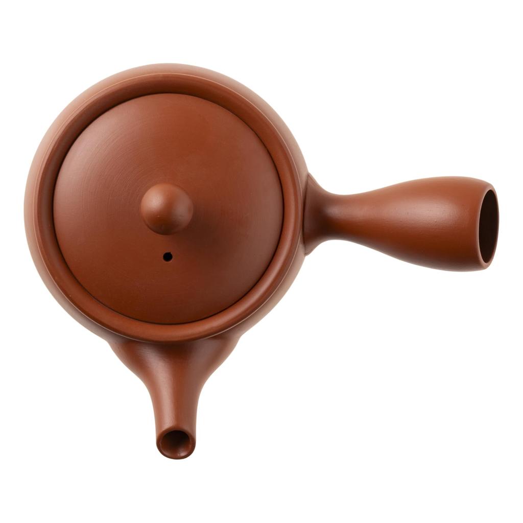 Tokoname-yaki Teapot, Satoyama, Plain, 330ml, Refreshing Mesh, for Deep-Steamed Tea, Hojicha, and Genmaicha, Made In Japan, Boxed, Tk021