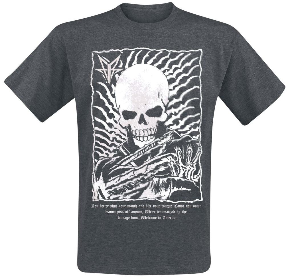 Pennywise Hermosa Beach Last Supper Skull Logo Print Cotton TShirt Punk Rock Streetwear Unisex Crew Neck Tee