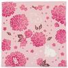 Miyamoto Towel Kenema Cherry Blossom and Rabbit Made In 44 X Product Number 25171 Handkerchief, Design, Japan, Pink, Approx. 44cm,