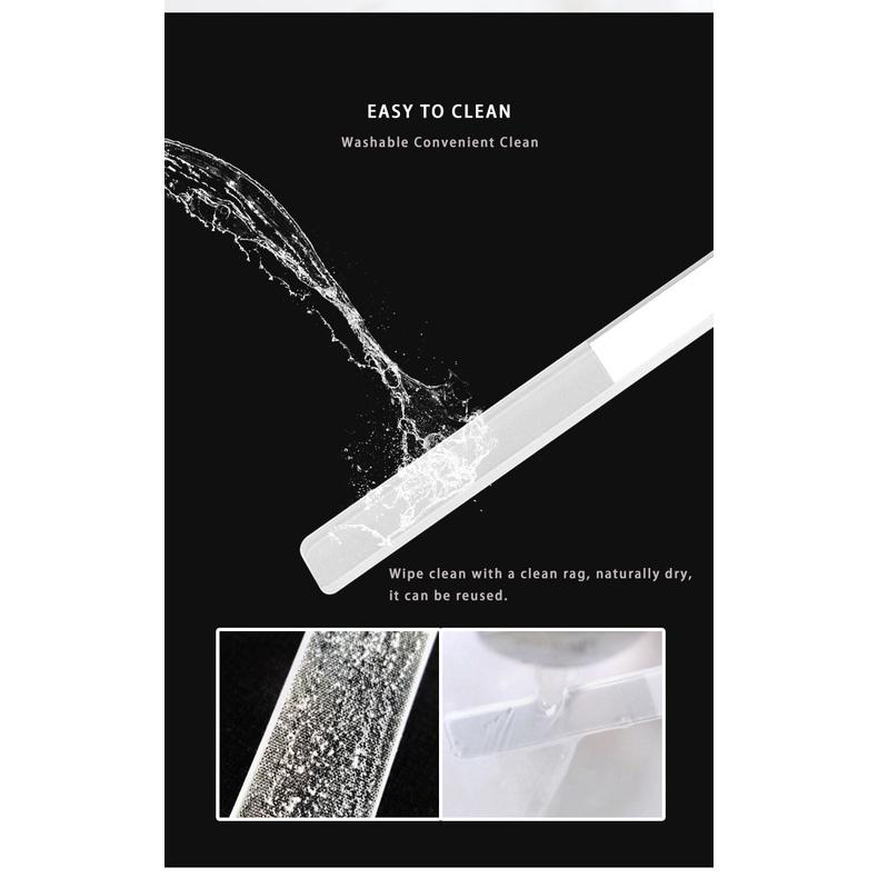 Нано-стеклянные пилочки для ногтей, инструмент для полировки маникюра, прочная моющаяся пилочка для ногтей, инструмент для дизайна ногтей