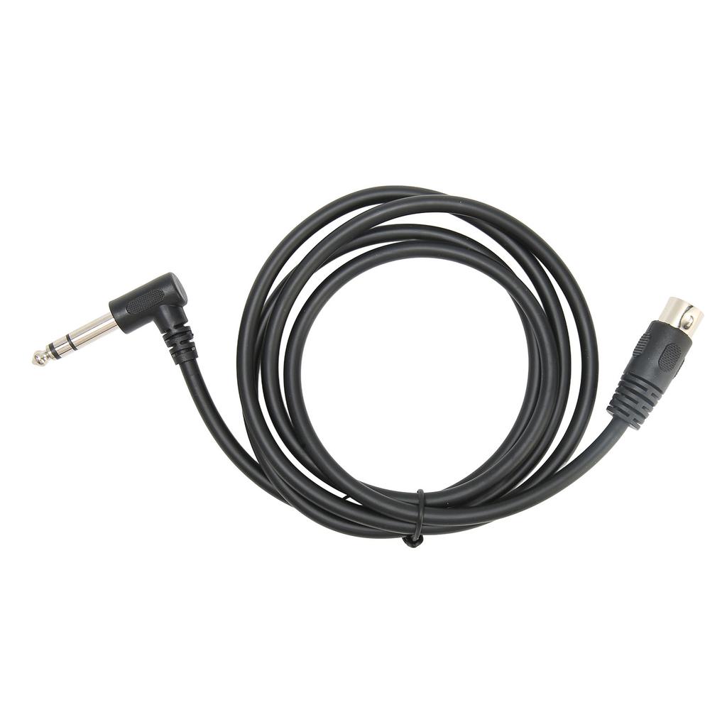 90 Degree 6.35mm Male To MIDI Din 5Pin Male Cable Right Angle 6.35mm To MIDI Sound Connection Cable 4.9ft