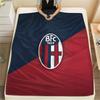 Bologna FC pattern Flannel Blanket, High quality Comfortable for All Seasons, Home Decor, Warmth and Comfort, Perfect for Gifts.
