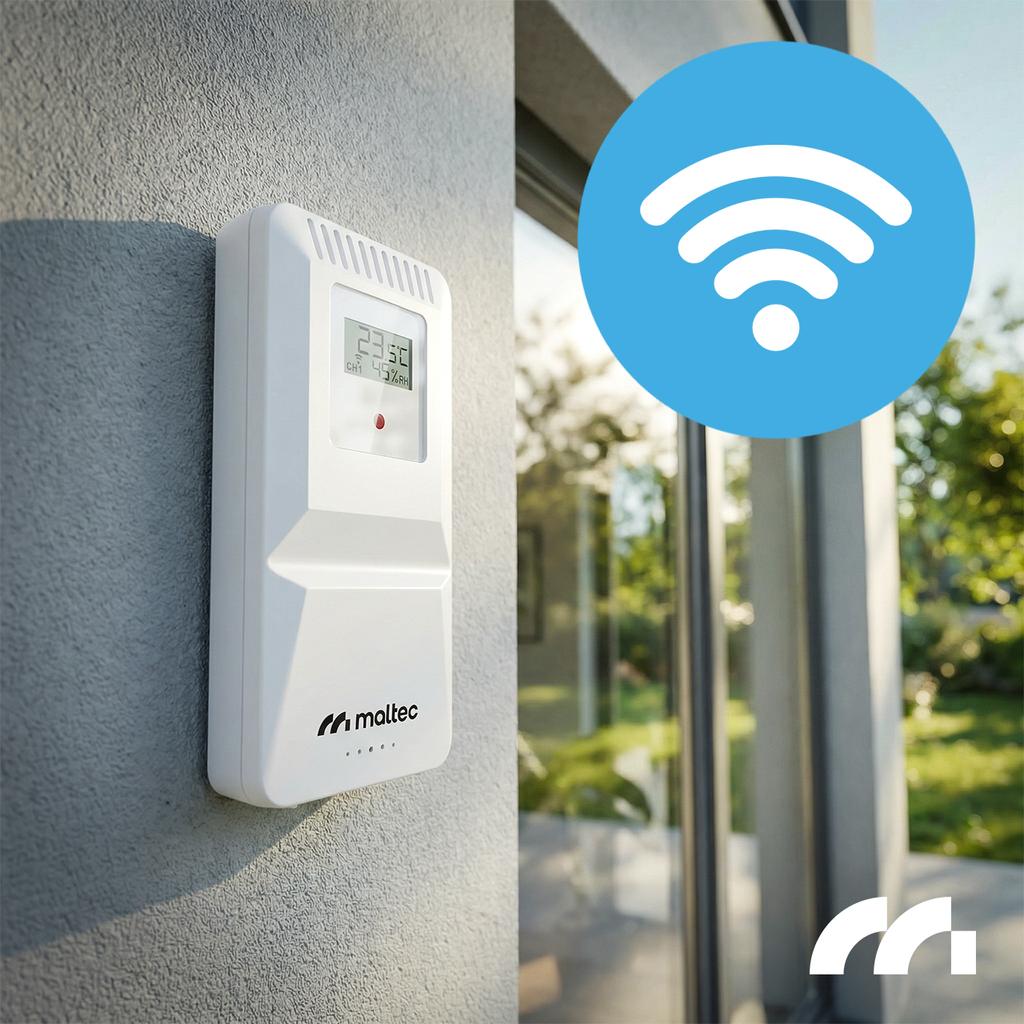 Stacja pogodowa wifi bezprzewodowa termometr barometr aplikacja czujnik daily5000m