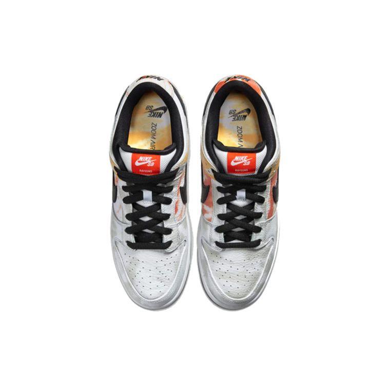 Nike Dunk Low SB Tie Dye Rayguns 2019 Кроссовки унисекс Белый Оранжевый-Flash BQ6832-101