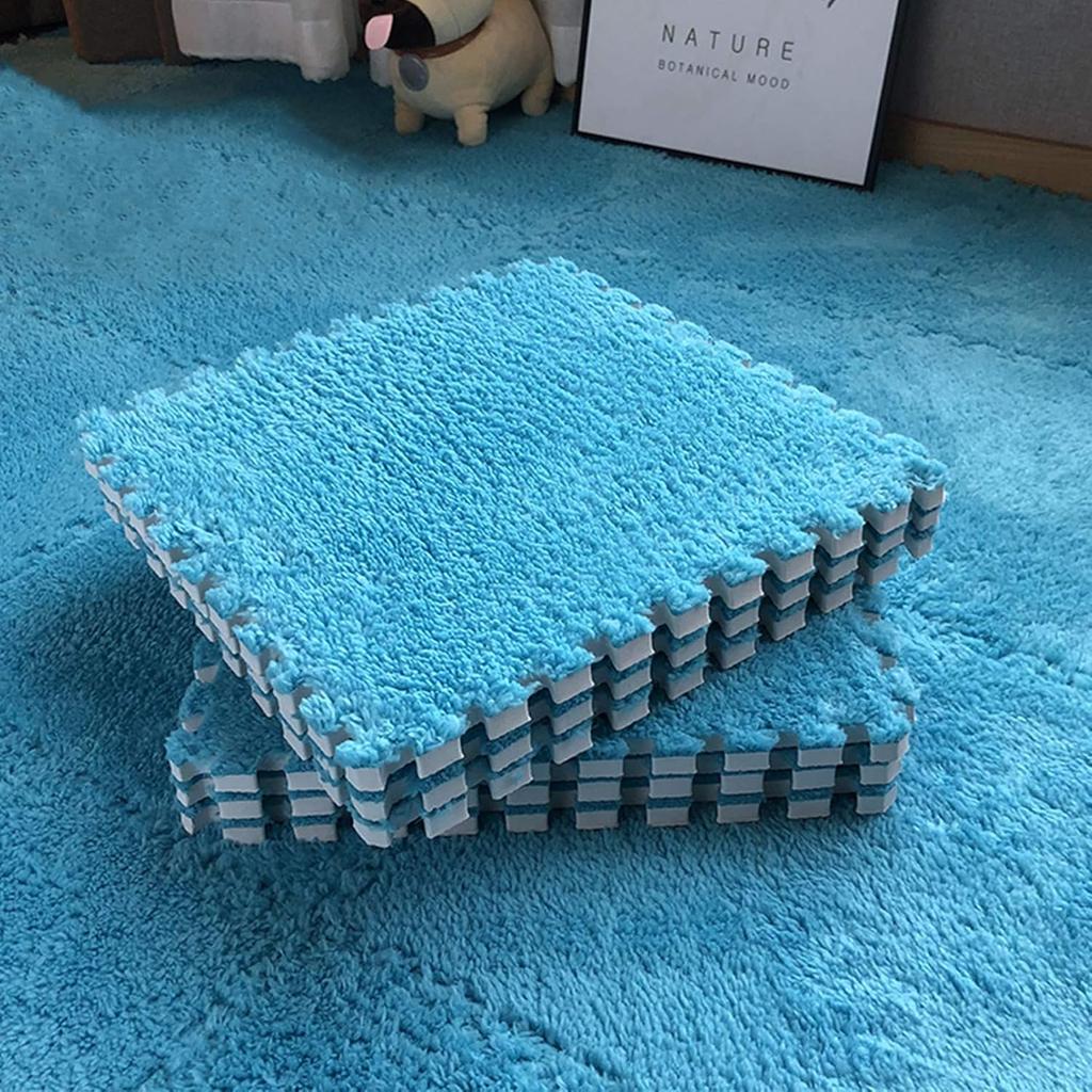 12 шт. Мягкий плюшевый детский игровой коврик-пазл, ковер с переплетением, напольное покрытие для упражнений, коврик для ребенка, теплый игровой коврик для детской комнаты, 30*30*1 см