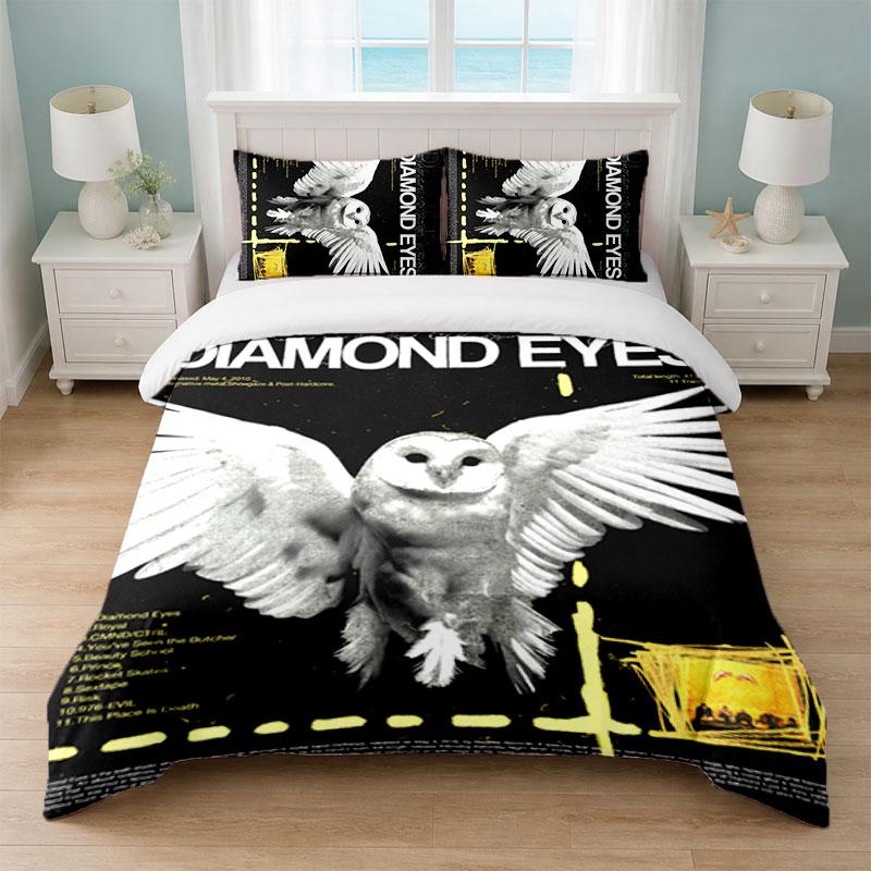 Deftones Bedroom 3Pcs Bedding Set Soft Bed Sheet Pillowcases Home Bedding Decoration