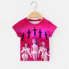 Girls KPPOP Huntrix Series Short-sleeved Sweet Cartoon 3D Printed Children's T-shirt Fashion Vacation Casual Sports Top