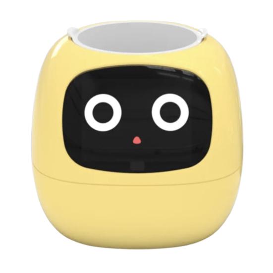 Умный цветочный горшок с выражениями AI Умный плантатор Робот Виртуальный питомец Умный цветочный горшок с 7 датчиками Время Температура Дисплей для садоводства Внутренний декор