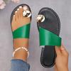 2025 New Women Minimalist Thong Slippers Summer Outdoor Slippers Fashion Flat Sandals Vacation Leisure Woman Shoes Slides Women