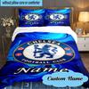 Custom Name House Chelsea Bedding Set 3pcs, Bedding Set Including 1pc Duvet Cover And 2pcs Pillowcases for Bedroom, Dormitory Gift