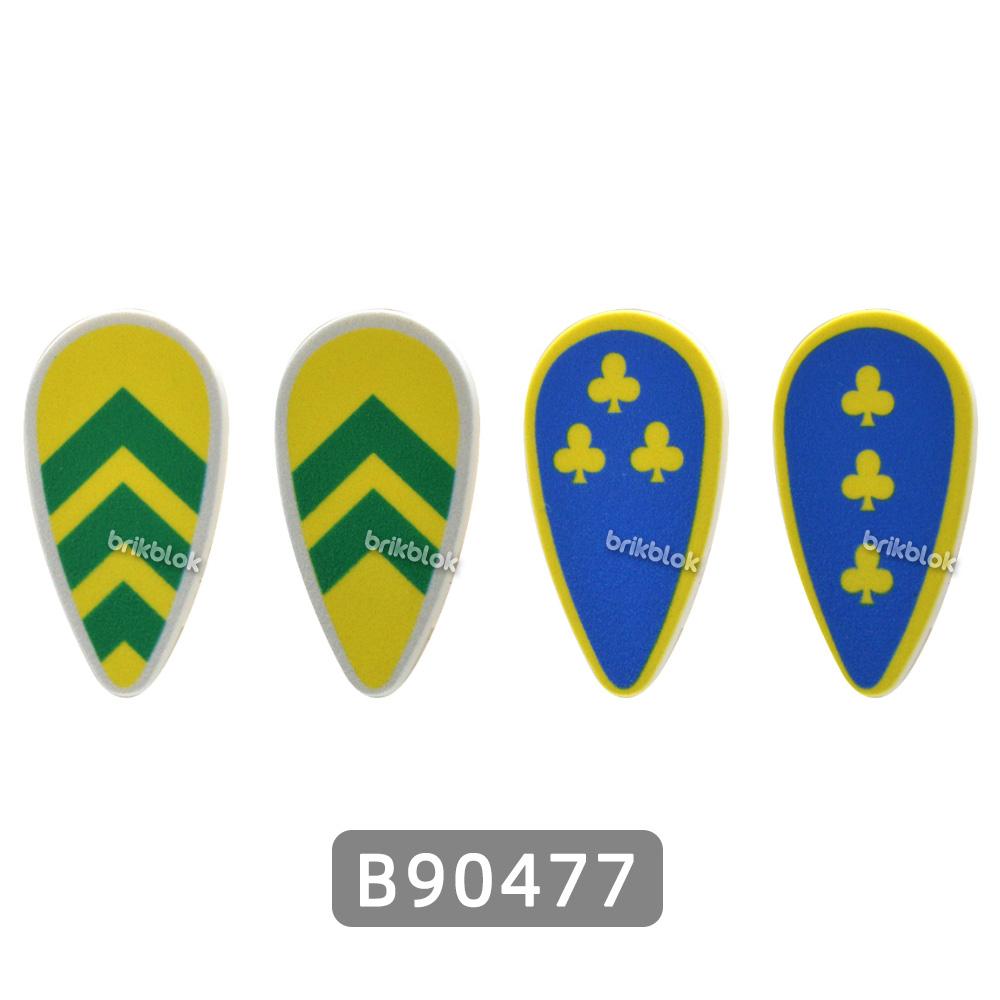 MOC Classic Castle Printed Building Block Toy Kite Shields Flag Mat European Medieval Age Castle Series for Figures