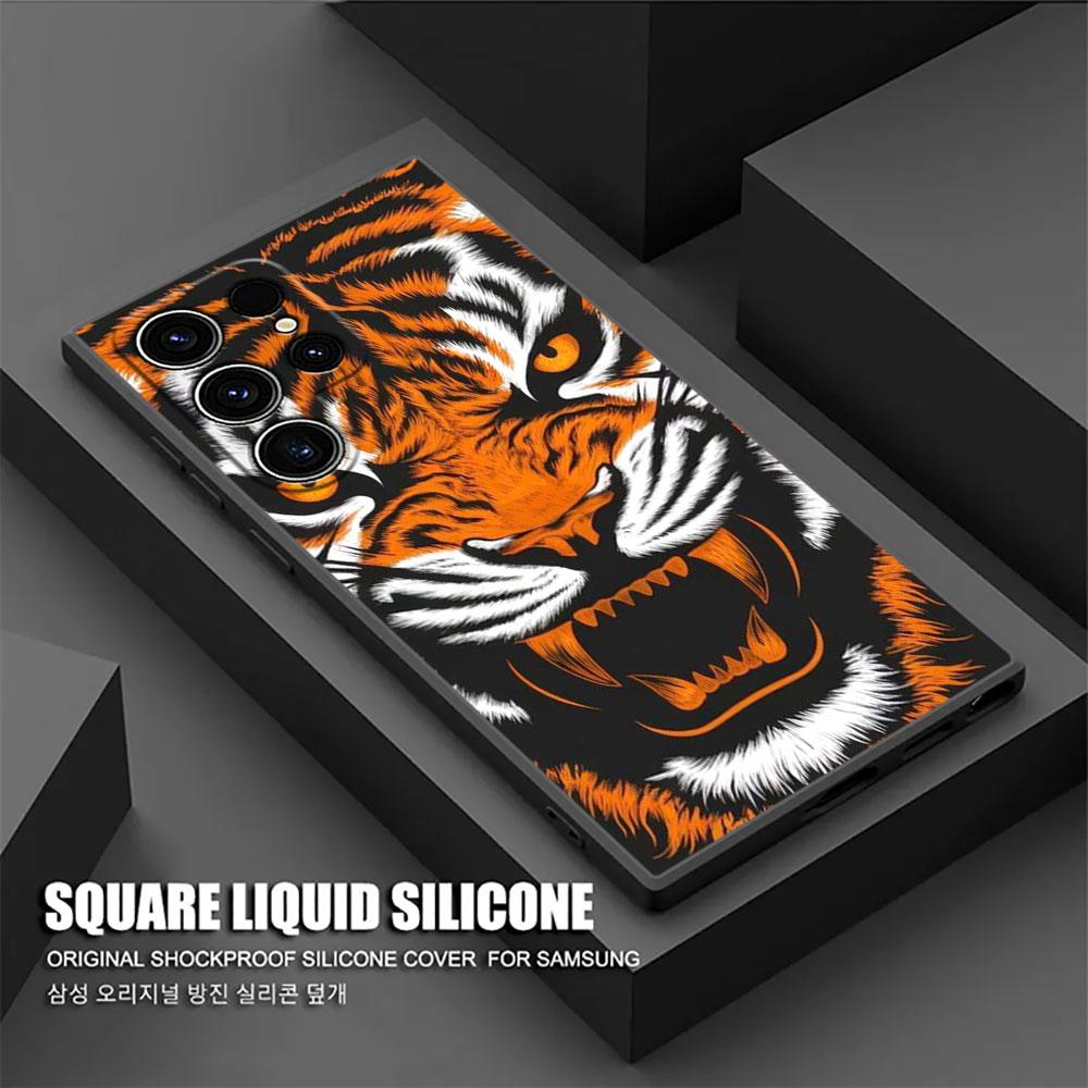 Силиконовый чехол Волк Лев Кот S26Ultra для Samsung Galaxy S26 S25 S24 S23 S20 S21 FE S22 Ultra Plus 5G Чехлы Мягкая Крышка для Телефона