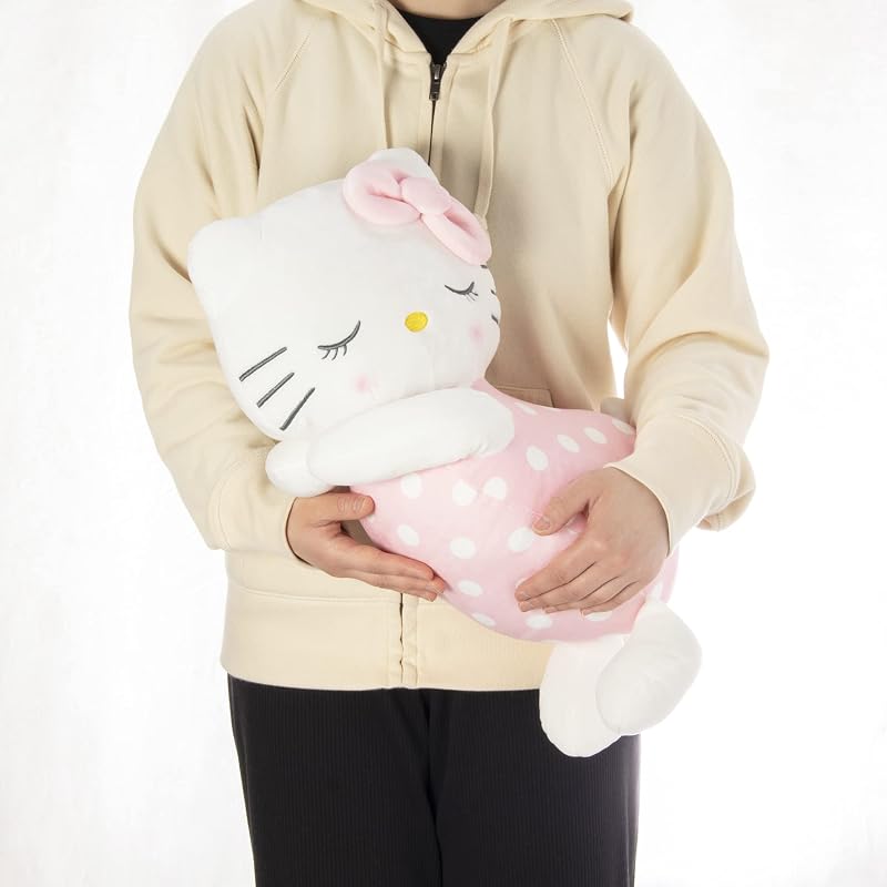MORIPiLO Sanrio Hello Kitty Подушка для обнимания [Гладкий материал, Текстура зефира] Плюшевая игрушка, Подушка для обнимания, Большая подушка, Милая, Большой размер | Сонная