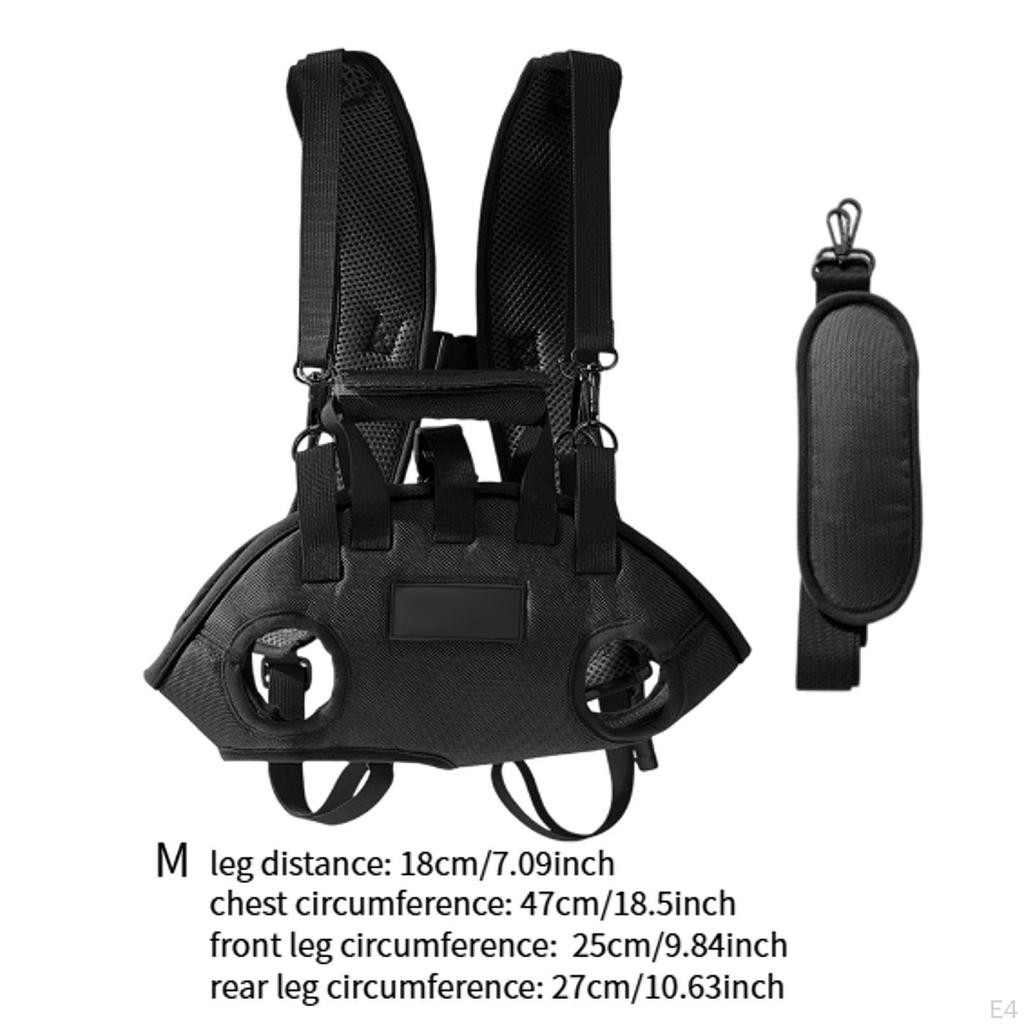 Dog Backpack Carrier Pet Lift Support Harness Accessories Spine Protection Outdoor Lifting Strap