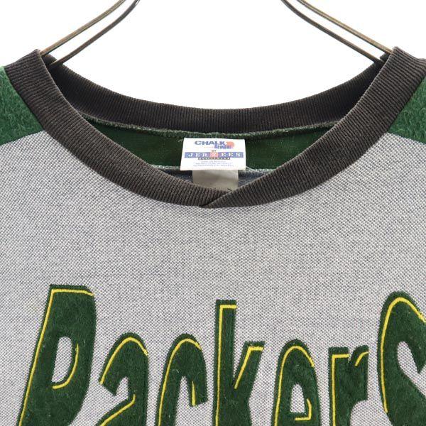 CHALK LINE Джерси вышивка логотипа Green Bay Packers Футболка с длинным рукавом Мужская Б/У