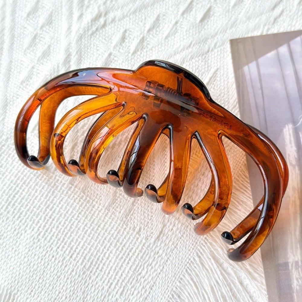 Strong Grip Leopard Print Clip French Elegance Tortoiseshell Hair Clip Claw Clips Office