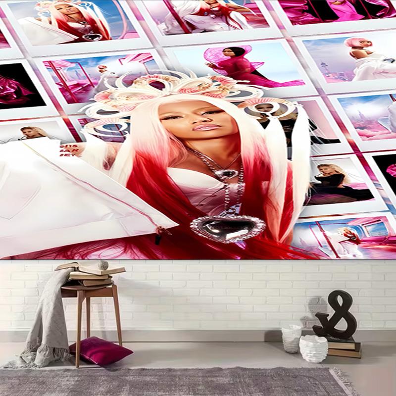 1pc Nicki Minaj Tapestry, Living Room, Bedroom, Office, Party Decor, Ideal Festive Gift