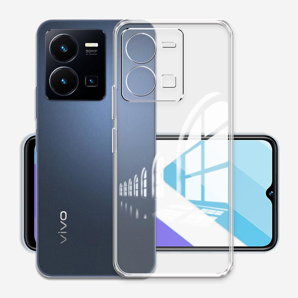For Vivo Y35 4G 2022 Case Clear Silicone Soft Phone Case For Vivo Y35M 5G Clear Shockproof Cover for VivoY35 Y 35 M V2230A Coque