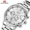 2022 New Fashion Mens Watches with Stainless Steel Top Brand Luxury Sports Chronograph Quartz Watch Men Relogio Masculino