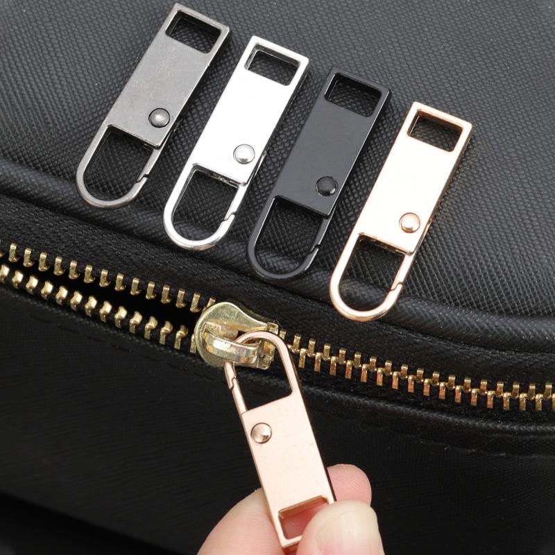 Removable Zipper Head, Pull Tab, Universal Metal Zipper Lock, Replacement Bag, Clothing Buckle, Pendant Accessory