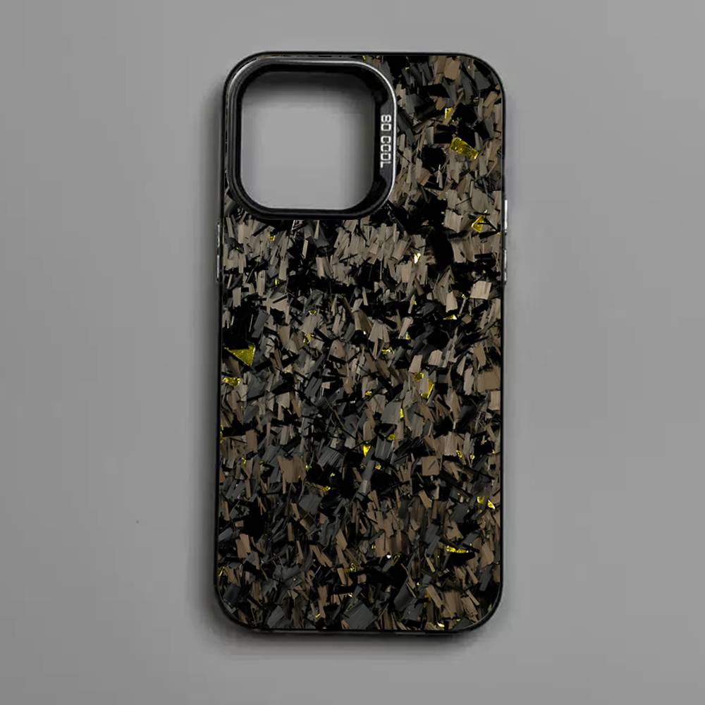 Абстрактное Искусство Черный Кованый Углерод Чехлы Для Телефона Для IPhone 17 17E 16 Plus Pro Max 15 14 13 12 11 Матовые Цветные Чехлы
